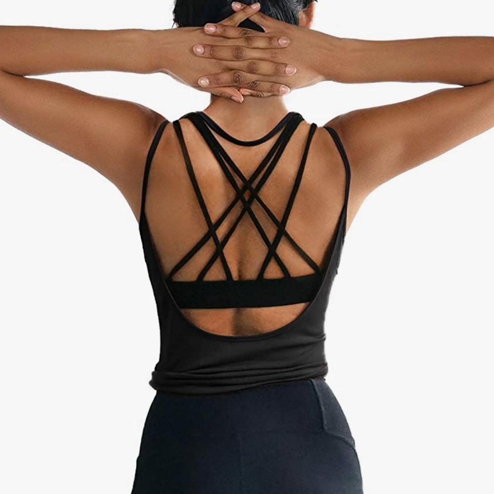 OYANUS Womens Summer Workout Tops Sexy Backless